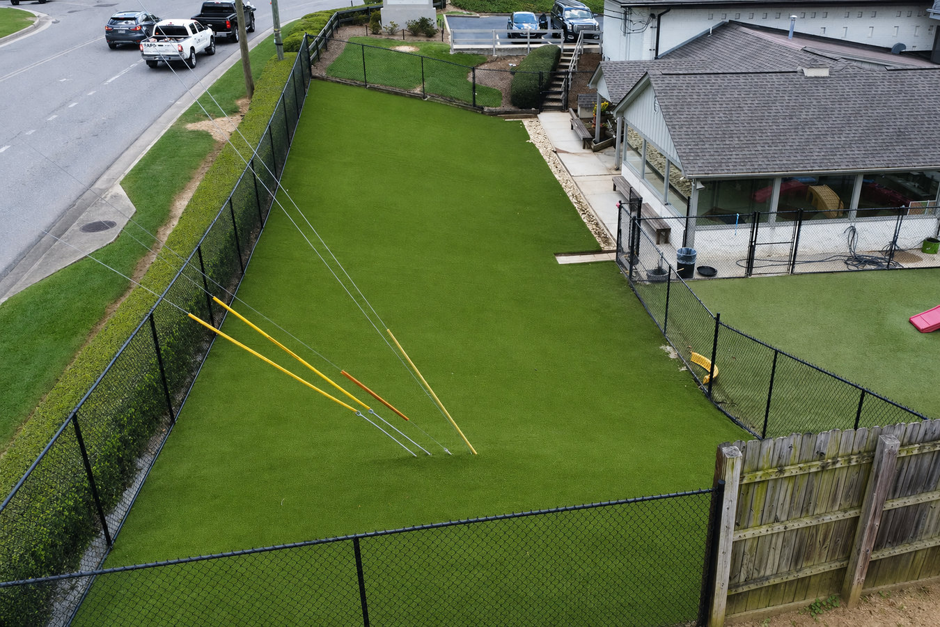 Commercial turf installation in Alamo, TX