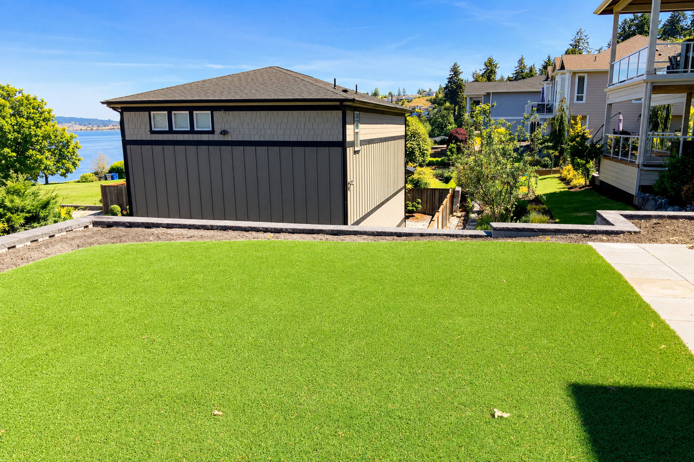 Residential turf installation in Alamo, TX